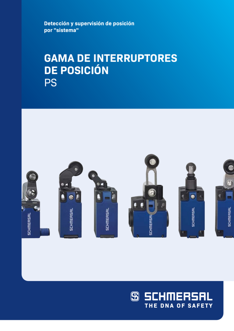Portada de un folleto de productos de Schmersal