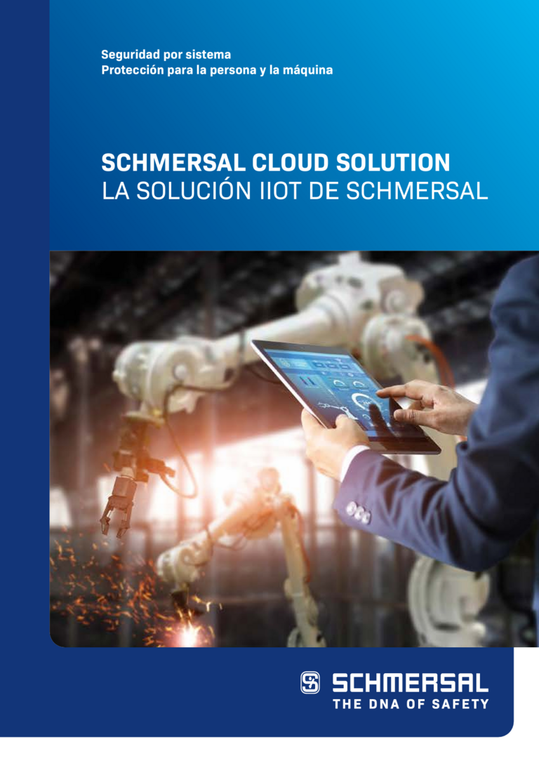 Portada de un folleto de productos de Schmersal