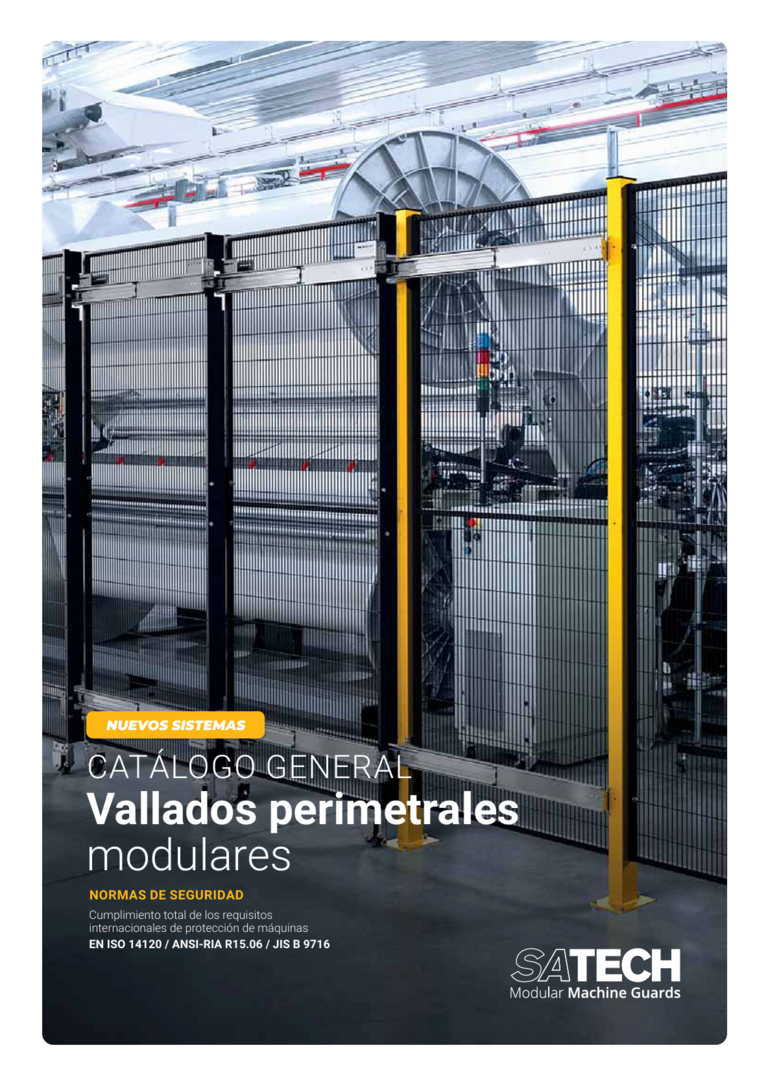 Portada de un folleto de productos de vallado perimetral