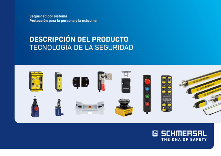 Portada de un folleto de productos de Schmersal