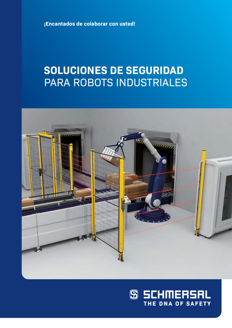 Portada de un folleto de Robótica de Schmersal