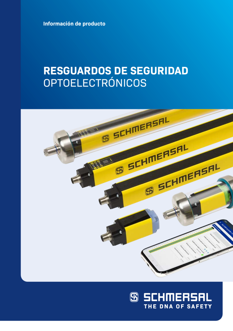 Portada de un folleto de productos de Schmersal