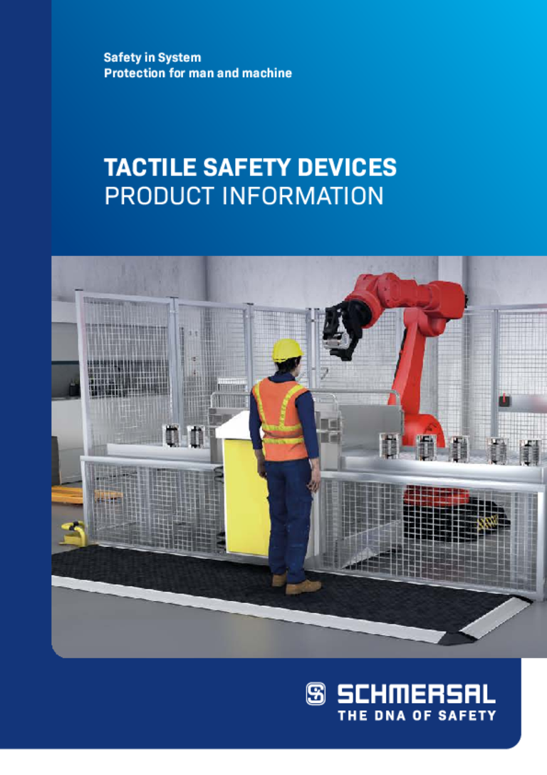 Portada del folleto de dispositivos de seguridad táctiles