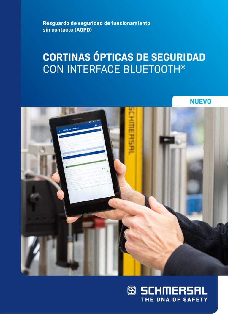 Portada de un folleto de productos de Schmersal