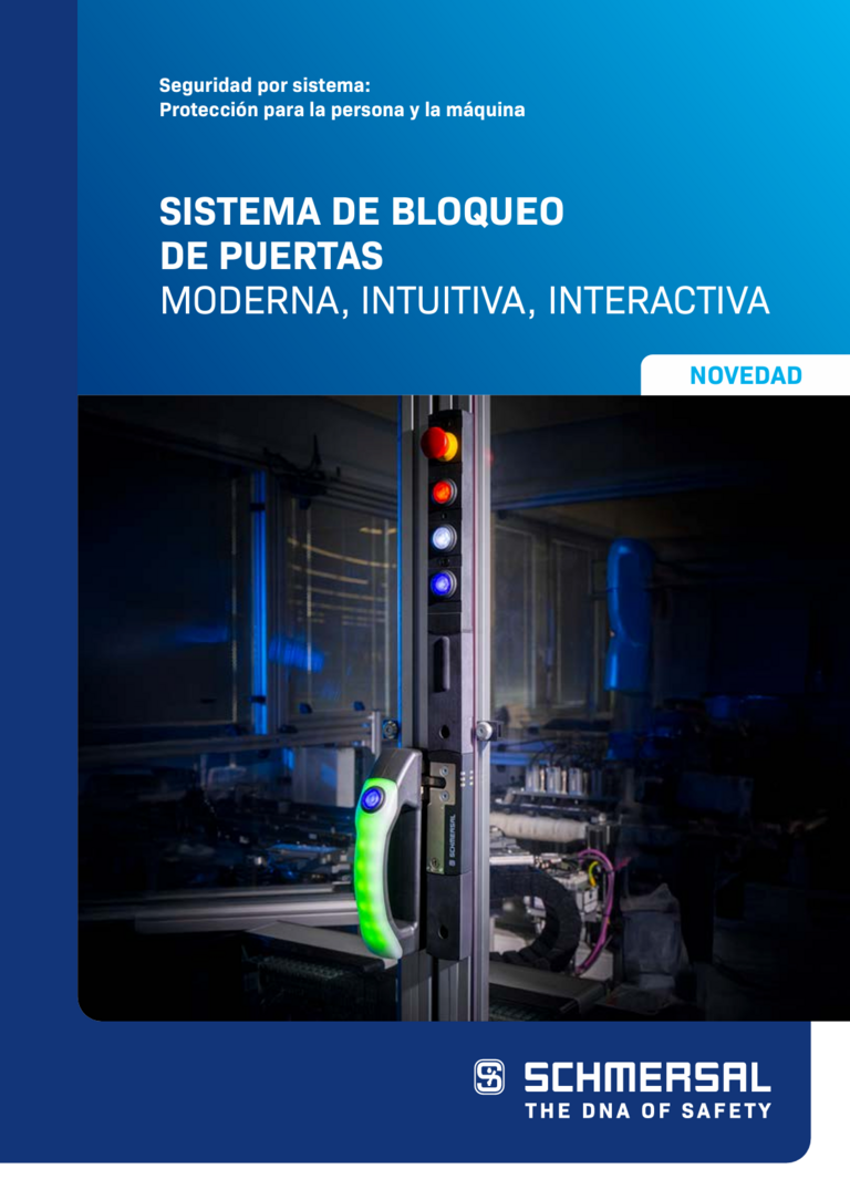 Portada de un folleto de productos de Schmersal